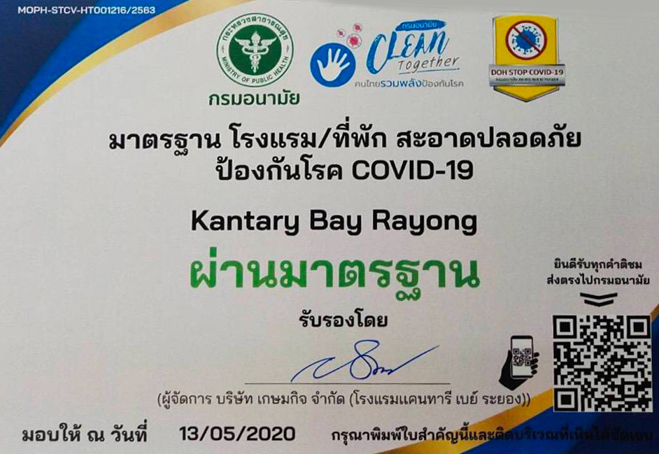 COVID-19 Hygiene - Kantary Bay Rayong